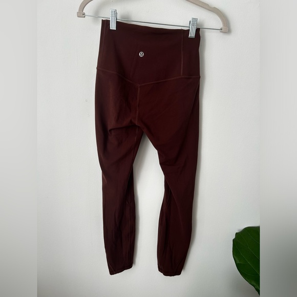 Lululemon unlimit leggings 25 inch leggings in brown earth. Size 4. - Picture 3 of 7